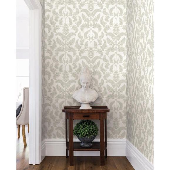 Обои York DM4963 Royal Fern Damask Beige