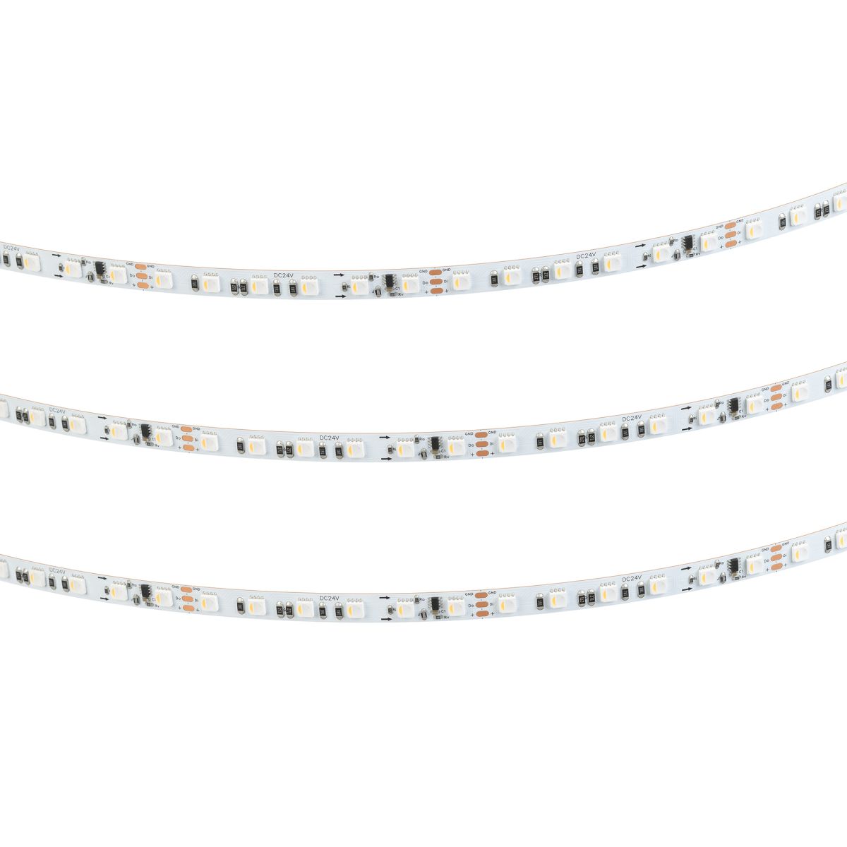 Светодиодная лента Arlight SPI-H84-8mm 24V RGBW-Day-PX6 (22 W/m, IP20, 4040, 5m) 049477