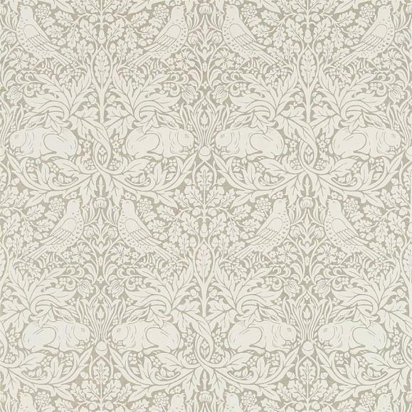 Обои Morris 216532 Pure Brer Rabbit (Beaded) Gilver