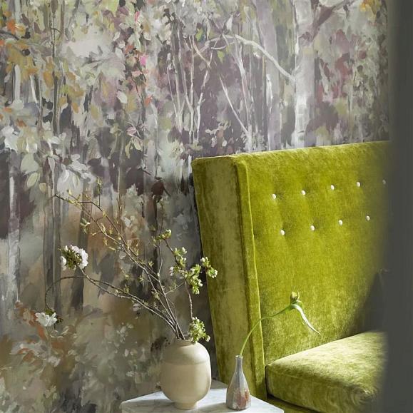 Панно Designers Guild PDG1176/01 Bois De Bouleau Scene 2 Sepia