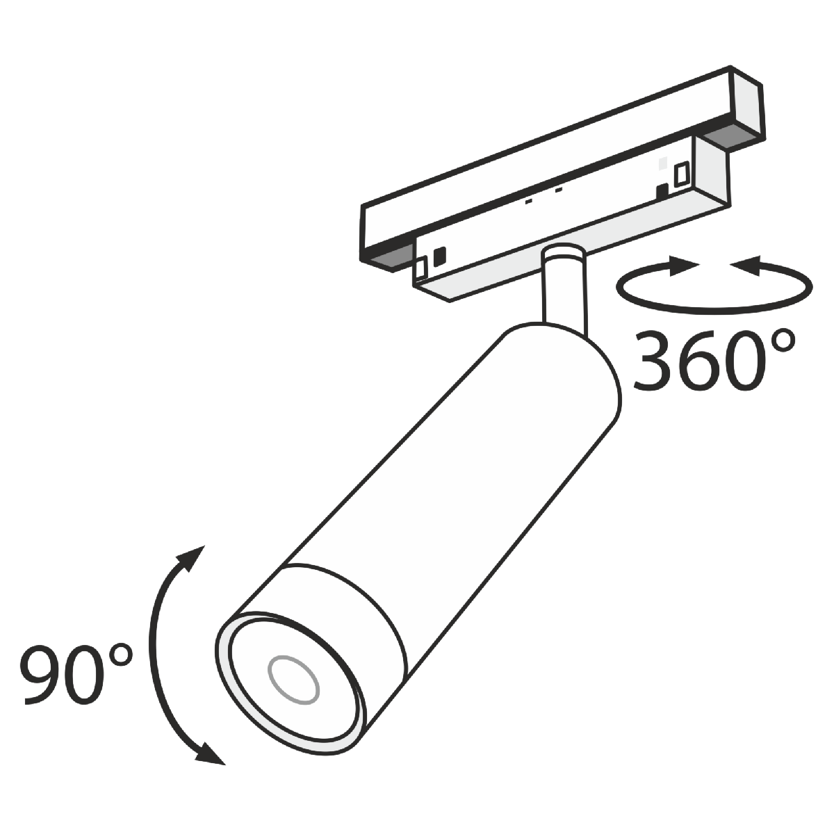 Трековый светильник Maytoni Track lamps TR019-2-7W4K-B