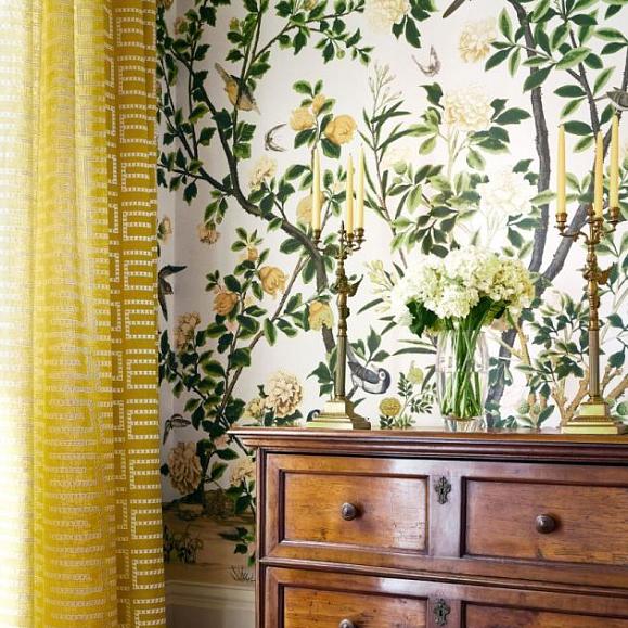 Панно Thibaut TM13666 Jardin Bloom Mural White