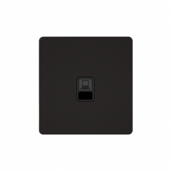 Розетка информационная RJ-45 кат.6 Systeme Electric Systeme Infinity Полярная ночь FSE001086