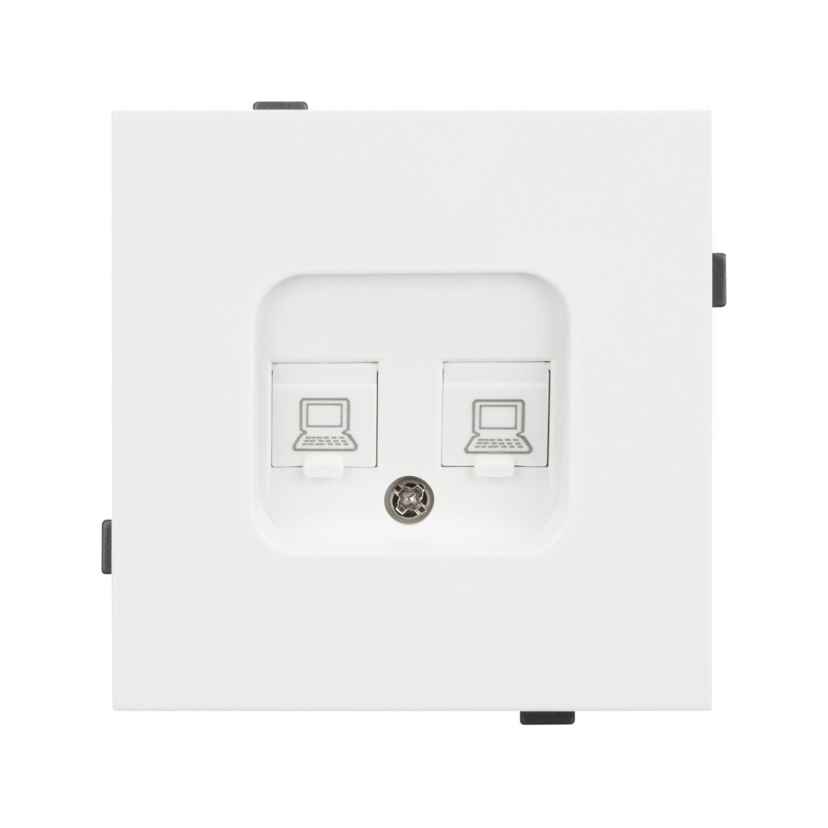 Механизм компьютерной розетки двойной SCT-TENDO-MPC2-SFPL-WH (RJ-45, CAT6) 054598