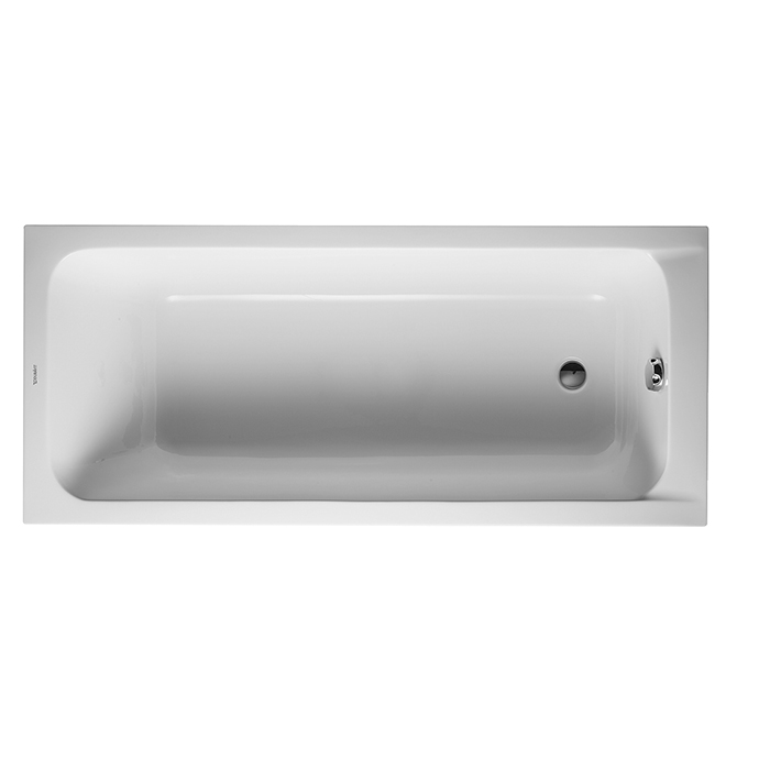 Duravit D-Code Ванна акриловая 170х75x40см., встраиваемая, с 1 наклоном для спины, выпуск в зоне ног, цвет: белый