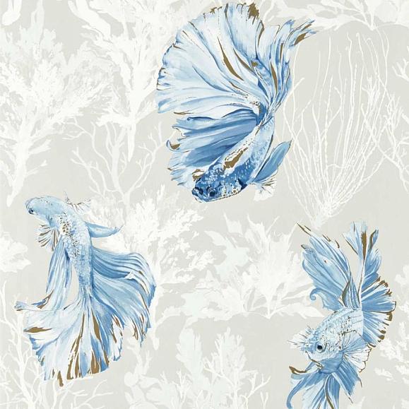 Обои Harlequin 112766 Halfmoon Stillness/Indigo