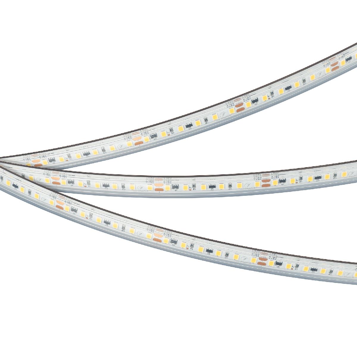 Светодиодная герметичная лента Arlight IC-PS-A120-10mm 24V Warm2700 (9.6 W/m, IP67, 2835, 10m) 050634
