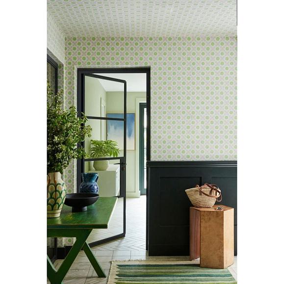 Обои Little Greene 0267DIPHTHA Ditsy Block Phthalo