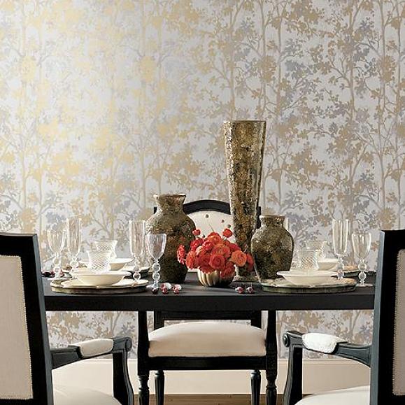 Обои York NW3584 Shimmering Foliage