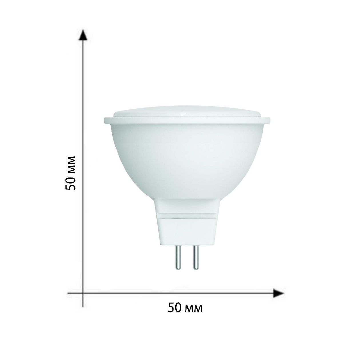 Лампа светодиодная Volpe Optima LED-MR16-5W/3000K/GU5.3/FR/SLS UL-00008838
