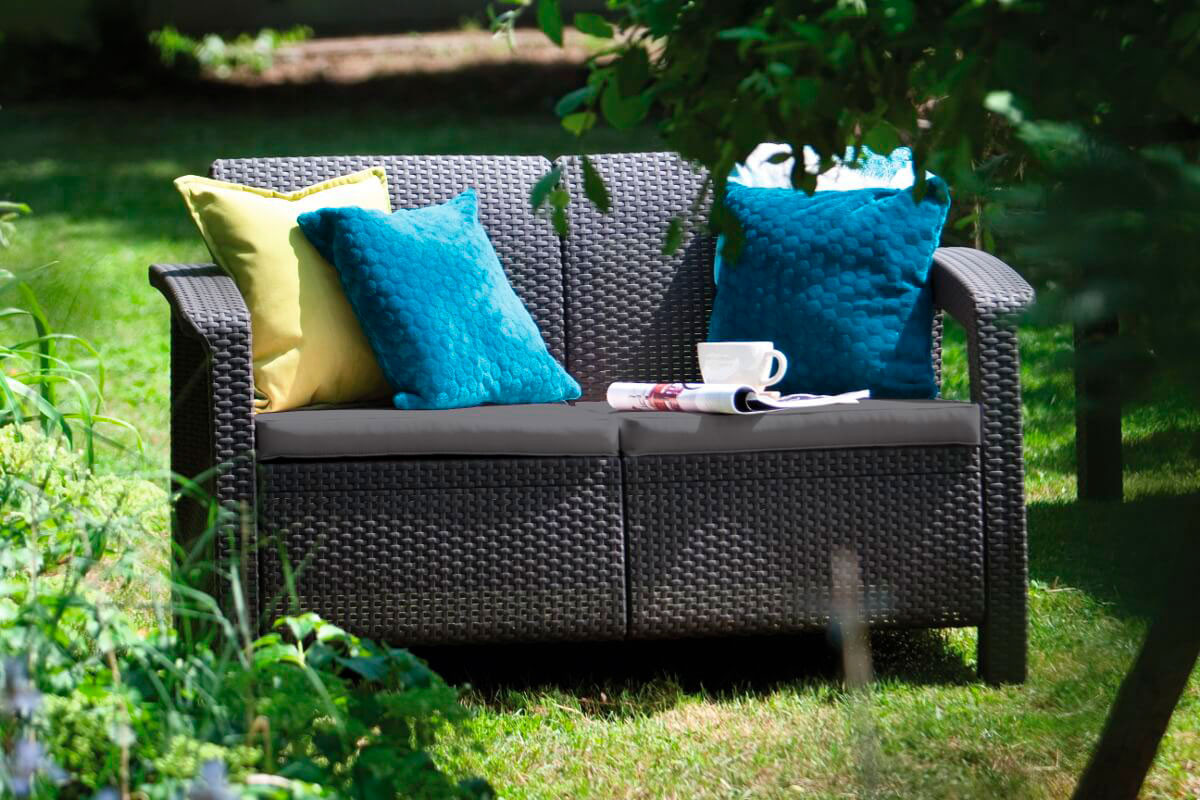 Комплект мебели Corfu Love Seat (2х мест.диван), коричневый