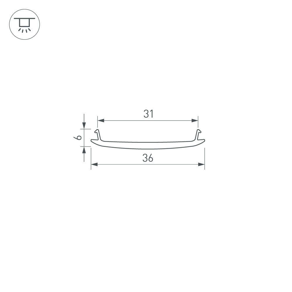 Экран Arlight STRETCH-S-35-CEIL-CENTER-100m (GAMMA35) 045380