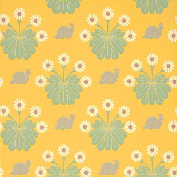 Обои Little Greene 0260BULEMON Burges Snail Lemon
