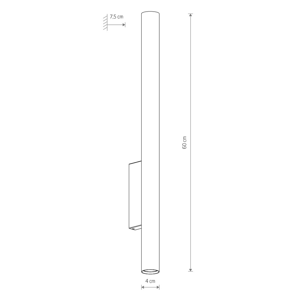 Настенный светильник Nowodvorski Fourty Wall XL Gray 10892