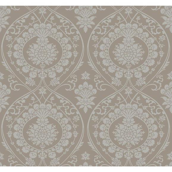 Обои York DM4902 Imperial Damask Mink/Silver