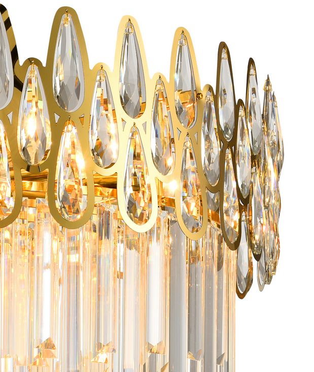 Подвесная люстра Natali Kovaltseva NAVIS 76019/10C GOLD