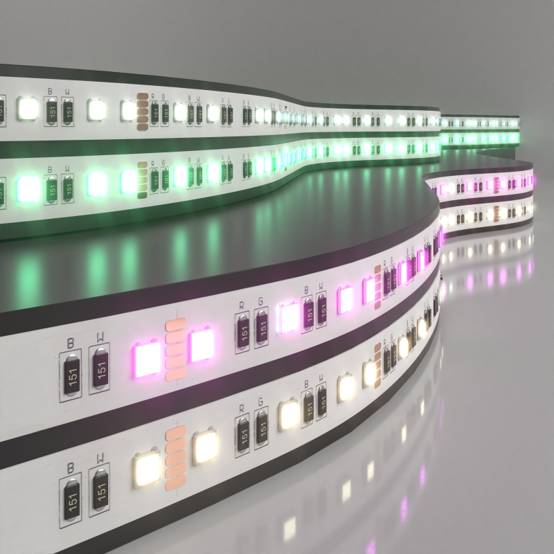 Светодиодная лента Elektrostandard 24V 24W 60Led 5050 IP20 MIX RGB/дневной белый, 5м 4690389172304 a053702