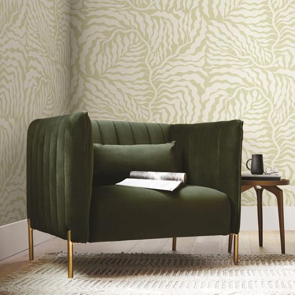 Обои York AG2065 Fern Fronds Light Green/White