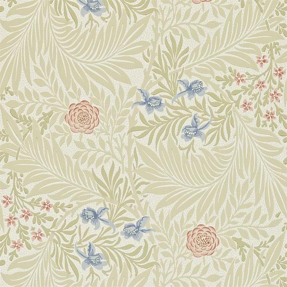 Обои Morris 212557 Larkspur Manilla/Old Rose