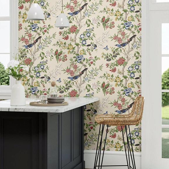 Обои Sanderson 217113 Chinoiserie Hall Linen/ Chintz