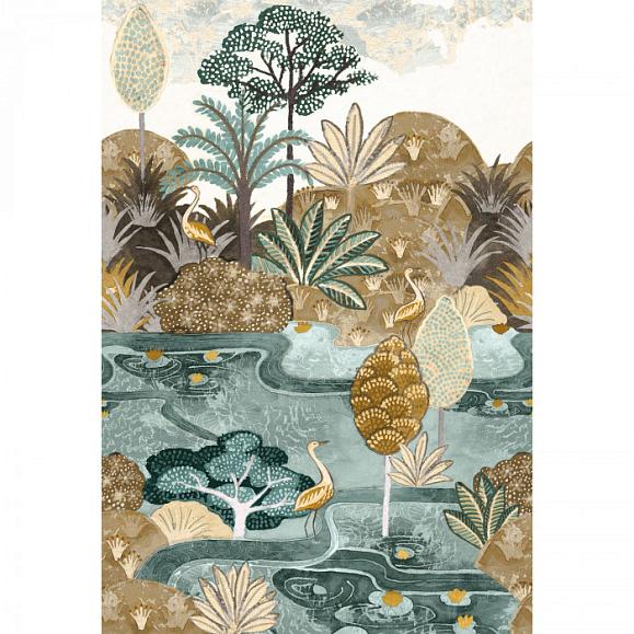 Панно Casamance 75610916 Aruba Celadon/mordoré