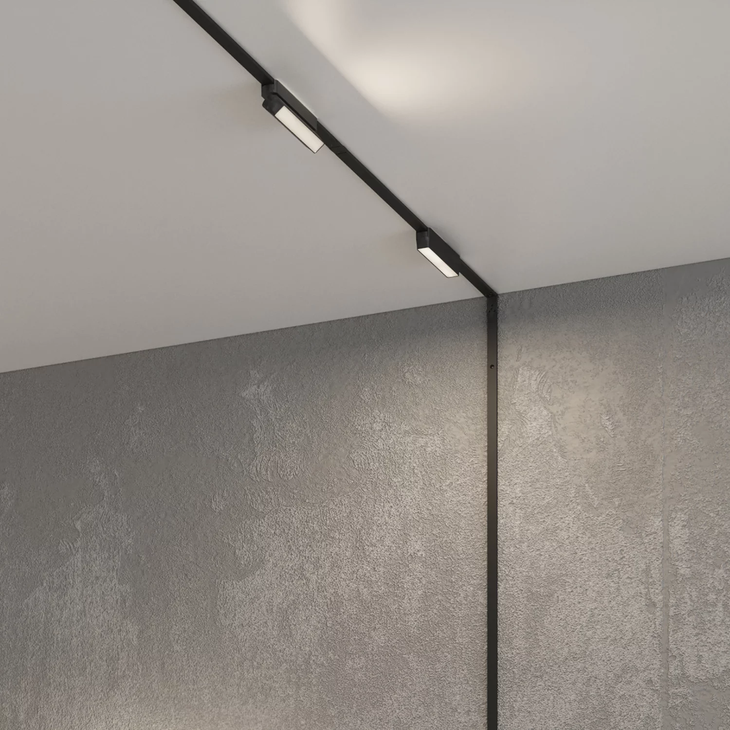 Трековый магнитный однофазный светильник Denkirs Air linear DK5363-BK