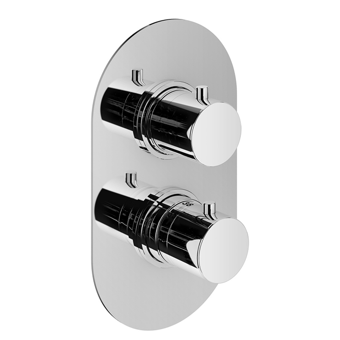 Plumberia Selection IXO Смеситель для душа, встраиваемый, термостатический, на 3 выхода, цвет: хром