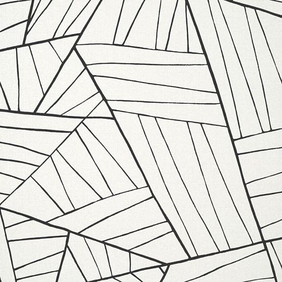 Обои Thibaut T10444 Jordan Black on White