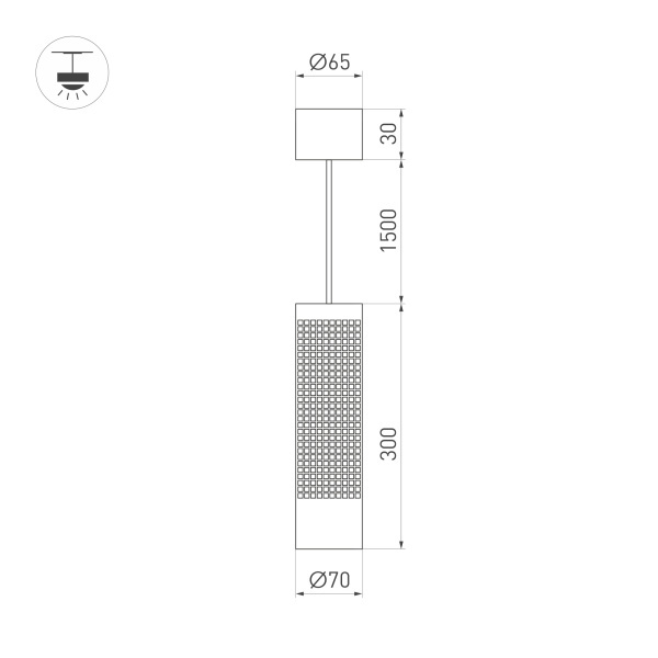 Подвесной светильник Arlight SP-Spicy-Hang-R70-13W Day4000 033680