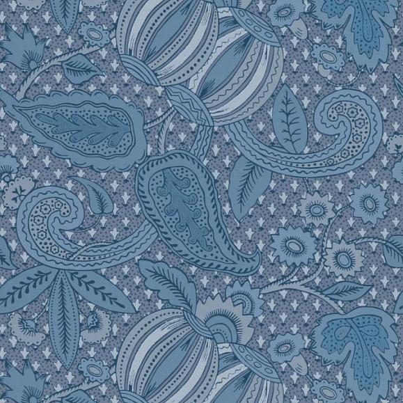 Обои Little Greene 0245POBLUES Pomegranate Blue Scale