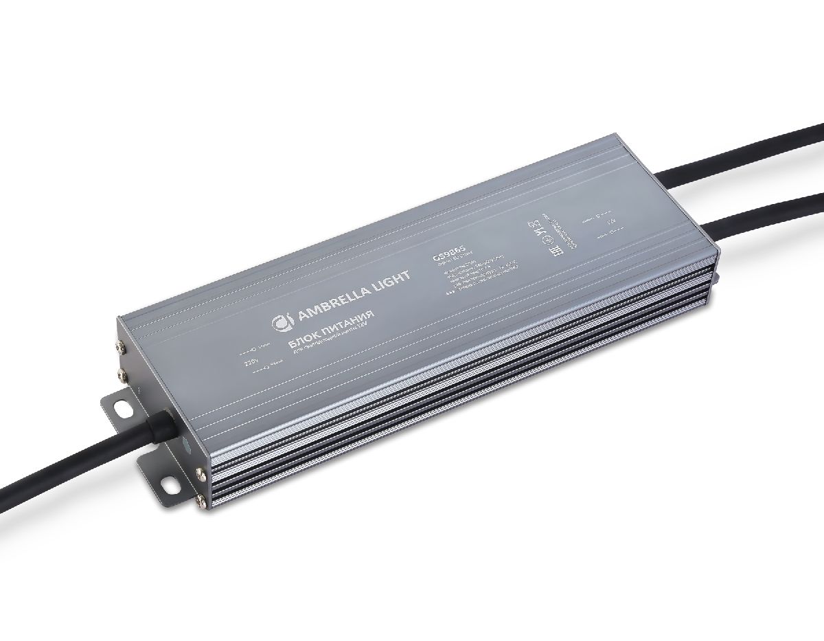 Блок питания для светодиодной ленты Ambrella Light Illumination 200Вт DC12В 16,7A IP67 GS9865