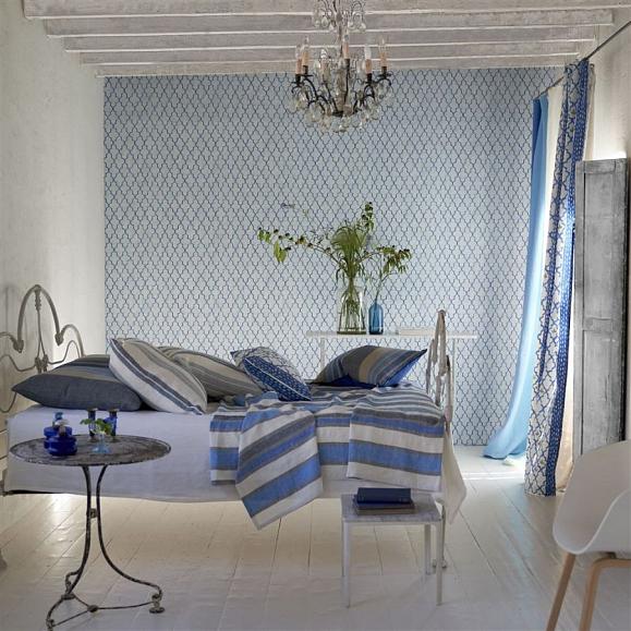 Обои Designers Guild PDG1151/04 Pergola Trellis Cobalt