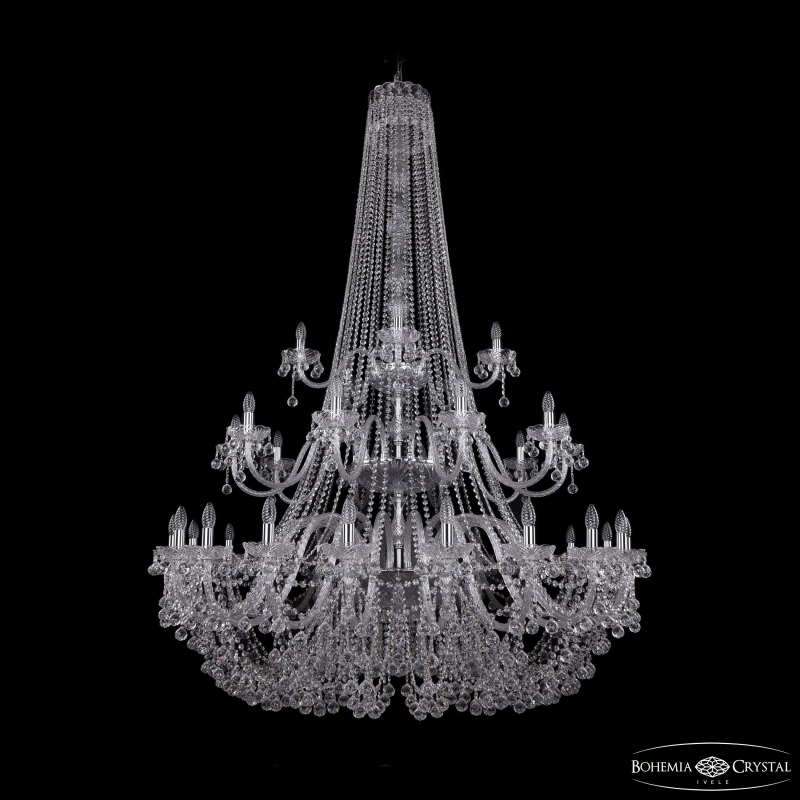 Подвесная люстра Bohemia Ivele Crystal 1409/20+10+5/530/h-203/3d Ni