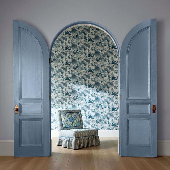 Обои Harlequin 113138 Flores Cornflower/First Light/Denim