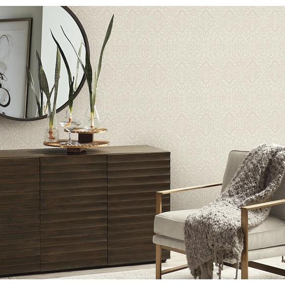 Обои York DM5034 Cathedral Damask Light Taupe
