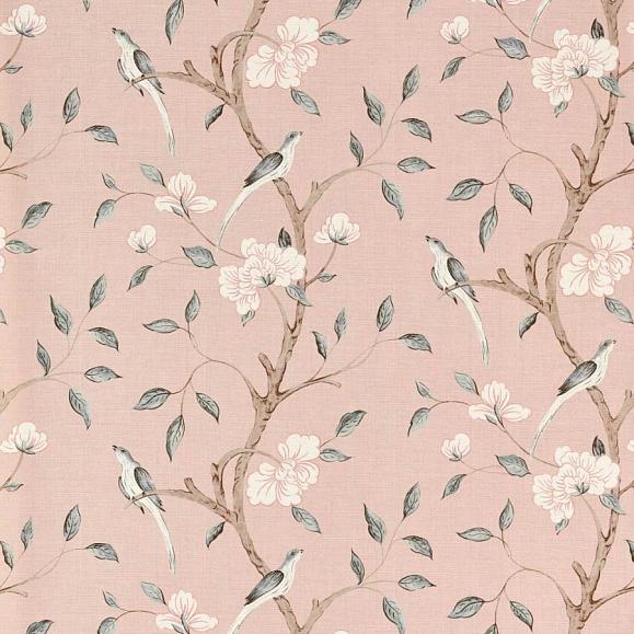 Обои Zoffany 313045 Eleonora Print Tuscan Pink