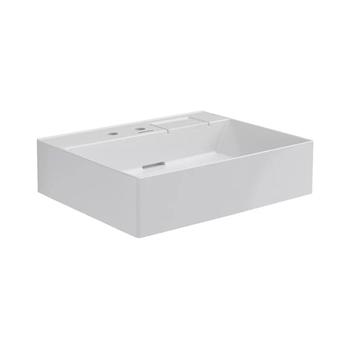 Kerama Marazzi Logica Раковина накладная, 60.5х48.5см., с 2 отв., цвет: белый глянцевая