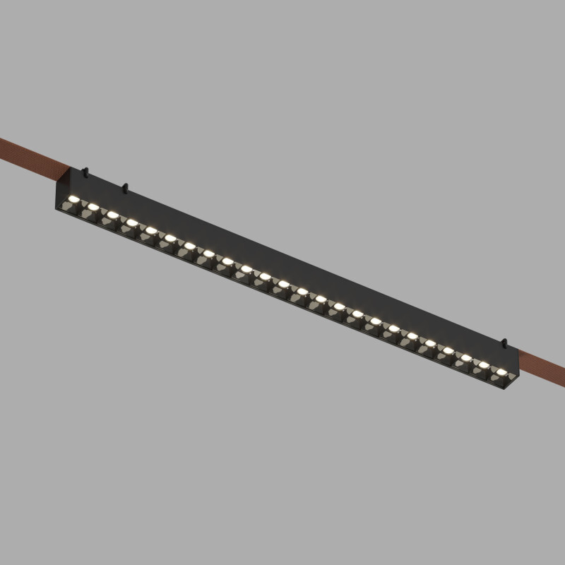 Трековый однофазный светильник Denkirs Belty grill DK5672-BK