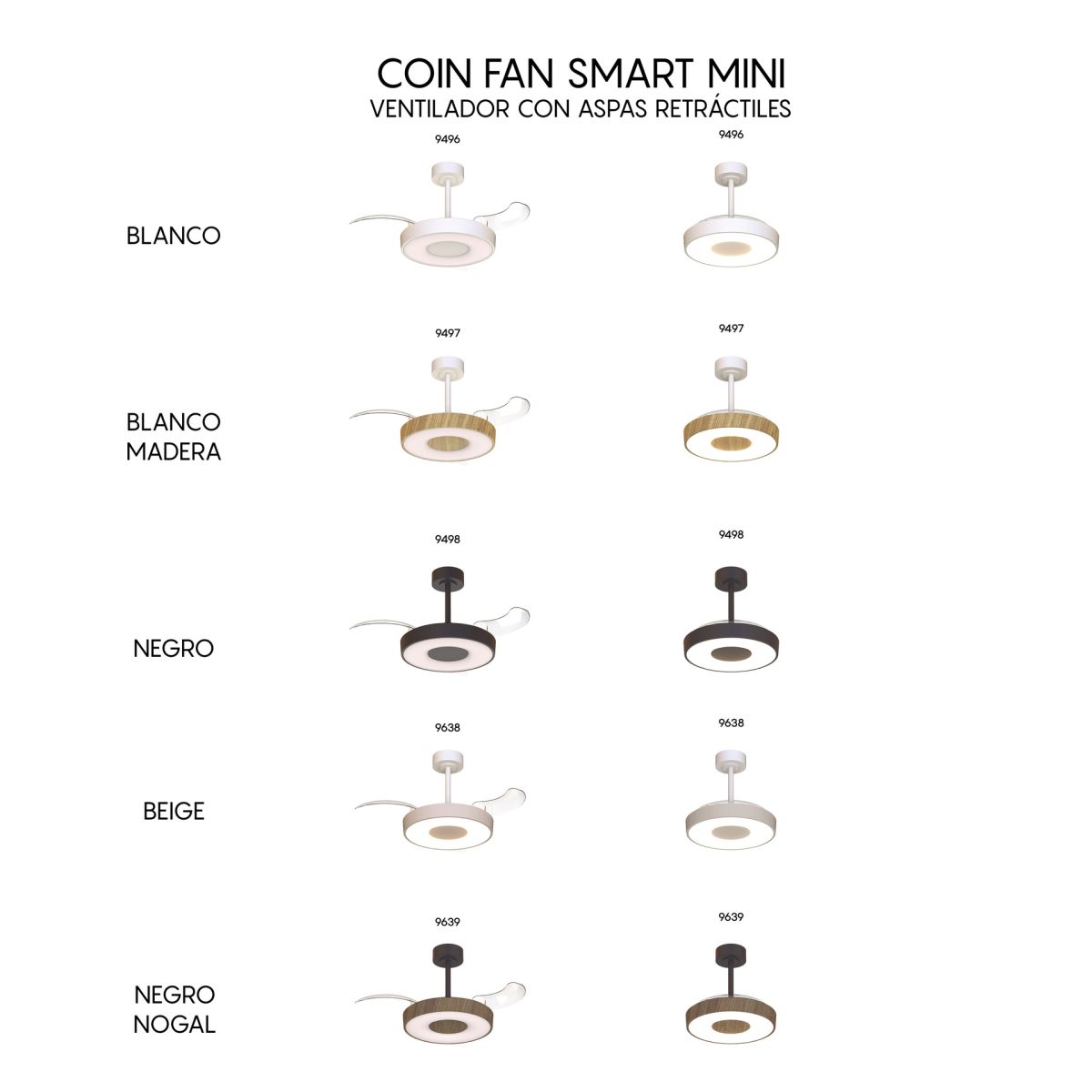Люстра-вентилятор Mantra Coin Fan 9498