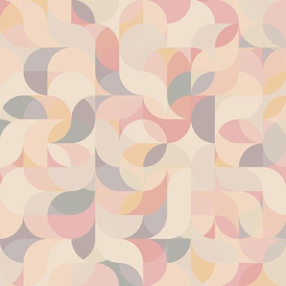 Панно Hygge Wall H11321 Geometric wave Bubble gum