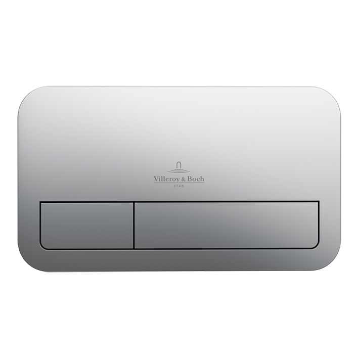 Villeroy&Boch ViConnect Клавиша смыва 25.3х10х14.5, цвет: хром матовый