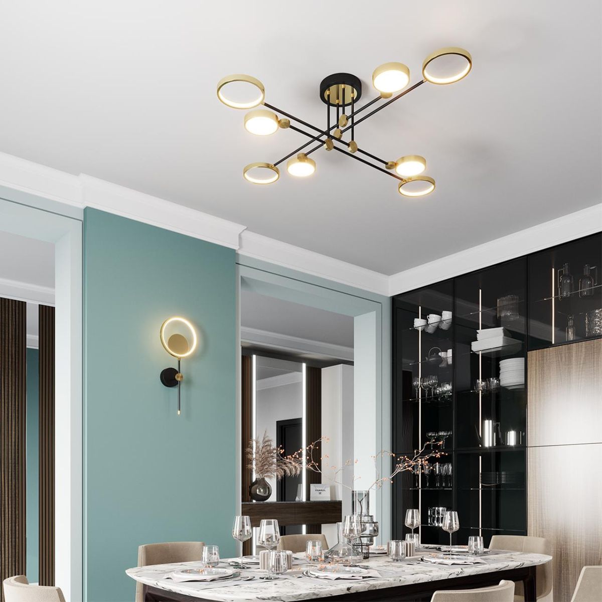 Потолочная люстра Odeon Light Denzel 4320/75CL