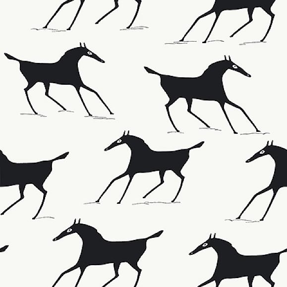 Обои Thibaut T13263 Marlborough Downs Black and White