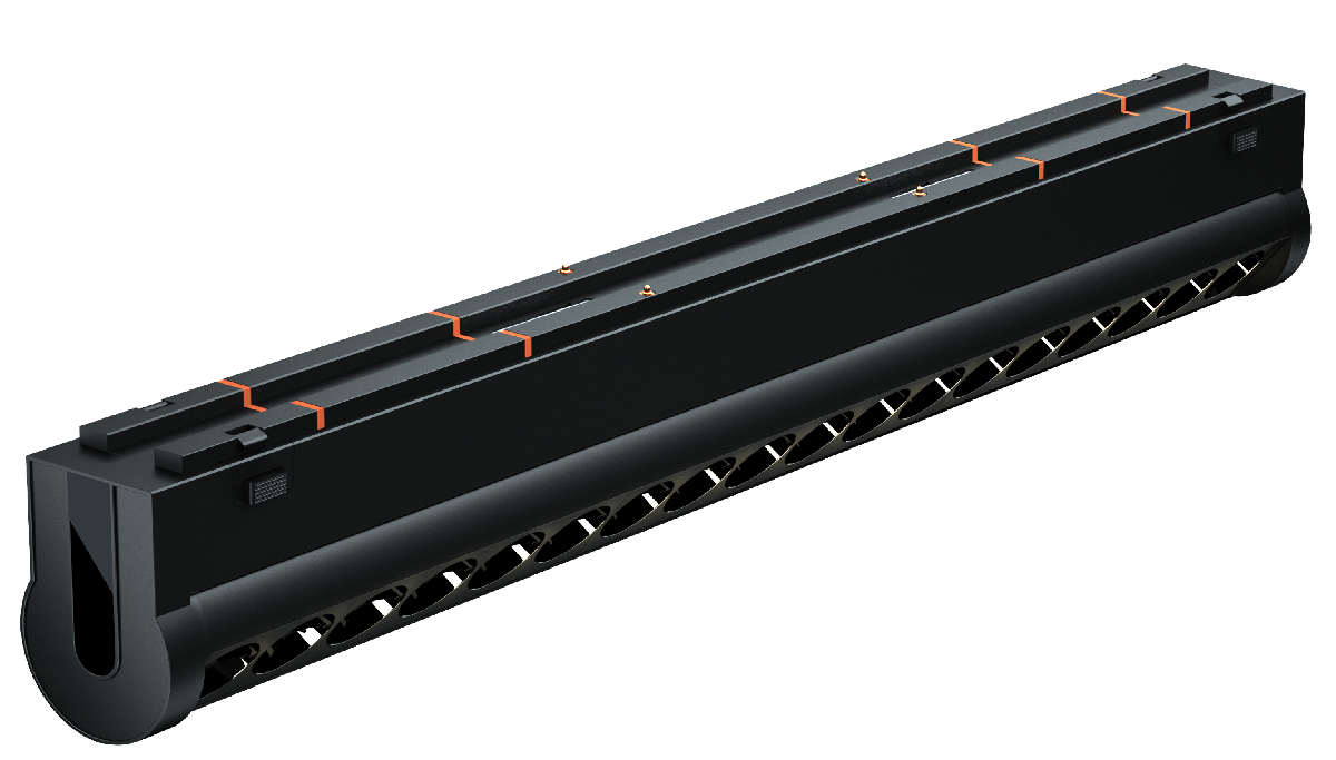 Трековый магнитный светильник iLedex Vision 4825-041-L305-18W-36DG-4000K-BK