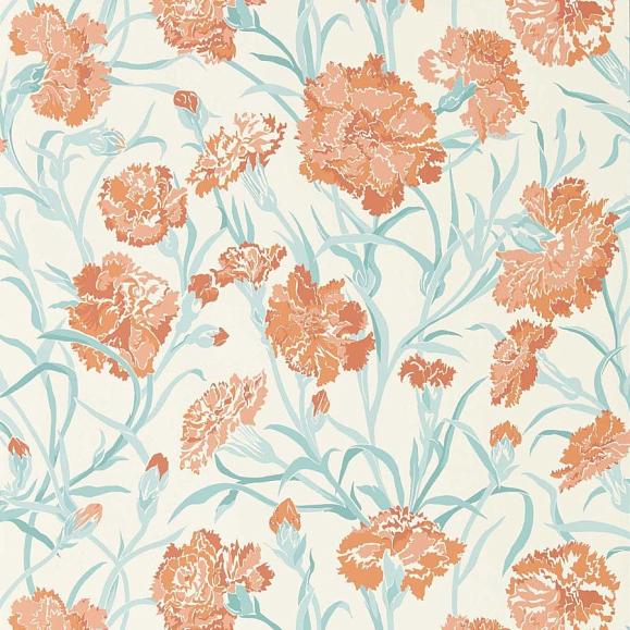 Обои Harlequin 113132 Fleur de Joie Paprika/Aqua/Soft Focus