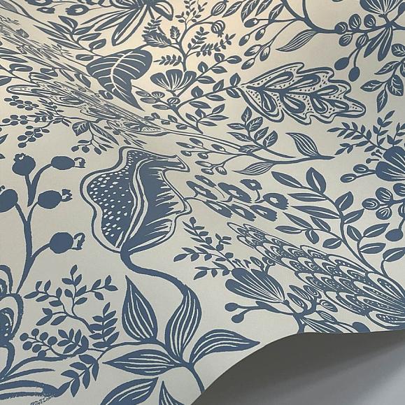 Обои York RP7390 Pomegranate White & Blue