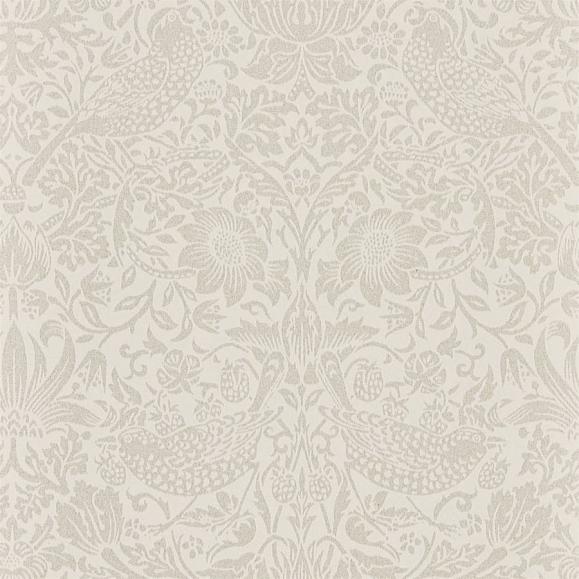 Обои Morris 216020 Pure Strawberry Thief Ecru/Cream