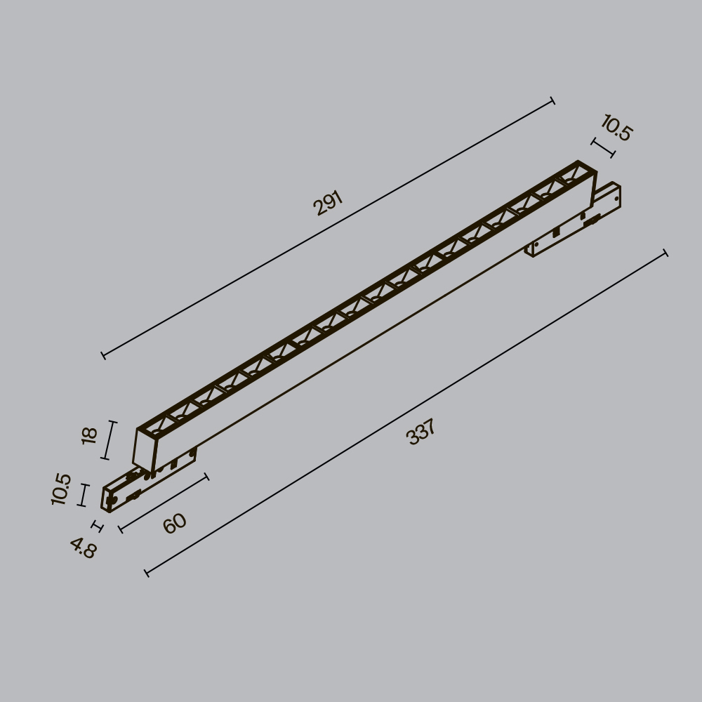 Трековый магнитный светильник Maytoni Points TR193-1-15W3K-M-B