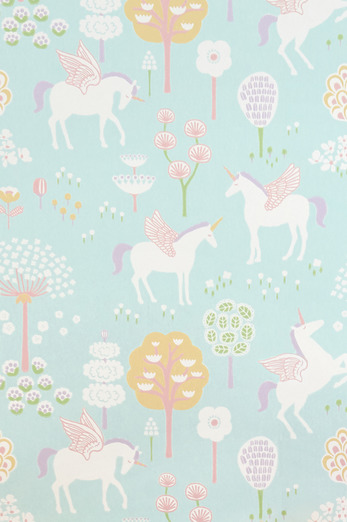 Обои Majvillan 116-02 True Unicorns Turq