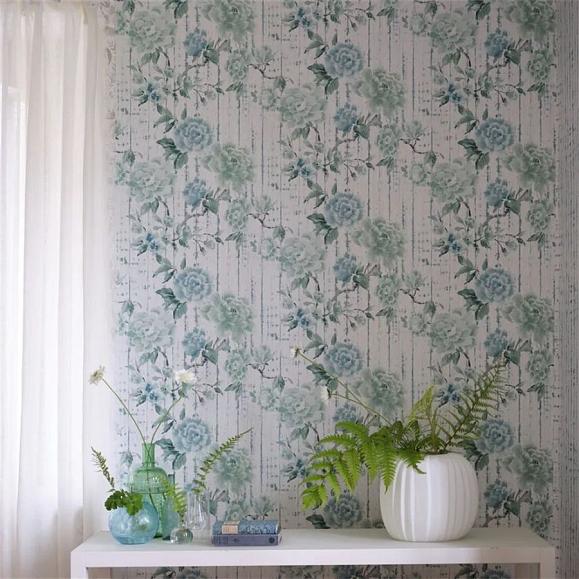 Обои Designers Guild PDG1158/04 Kyoto Flower Eau de Nil